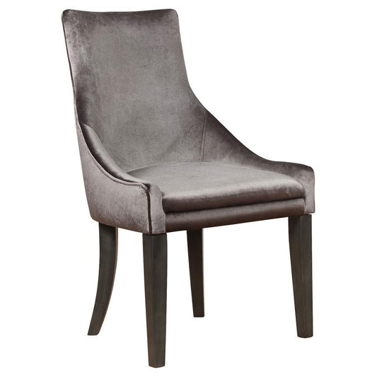Phelps - Velvet Upholstered Dining Side Chair (Set of 2) - Gray