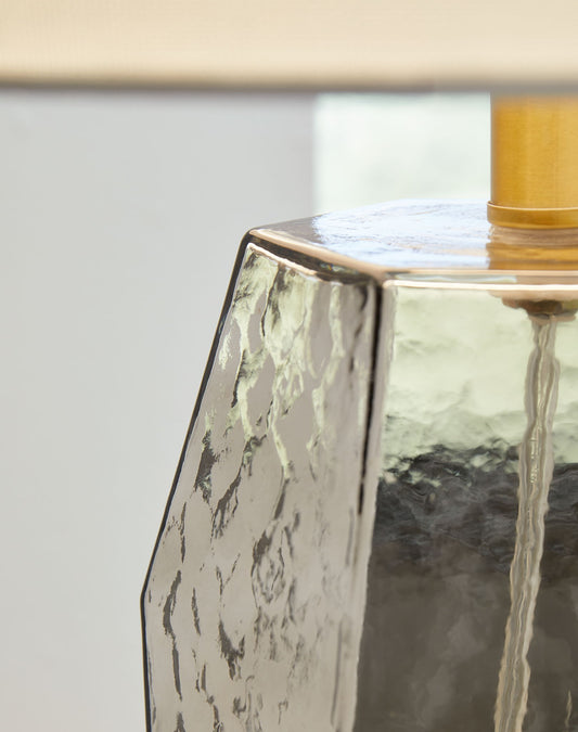 Taylow - Glass Table Lamp - Gray
