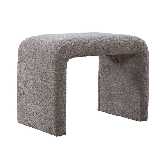 Cascade Falls - Upholstered Accent Stool - Gray