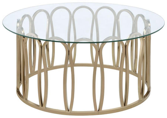 Monett - Round Glass Top Table