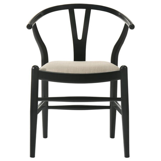 Crestmont - Wood Wishbone Dining Side Chair (Set of 2) - Black