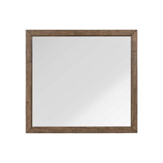 Shaker Lakes - Landscape Mirror - Brown