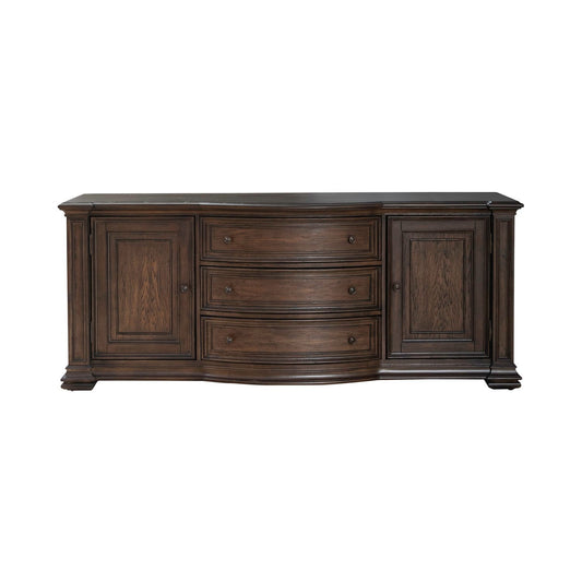 Providence Park - 78" TV Console - Chateau Brown