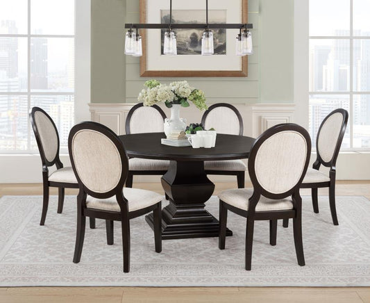 Twyla - Round Wood Dining Room Table Set