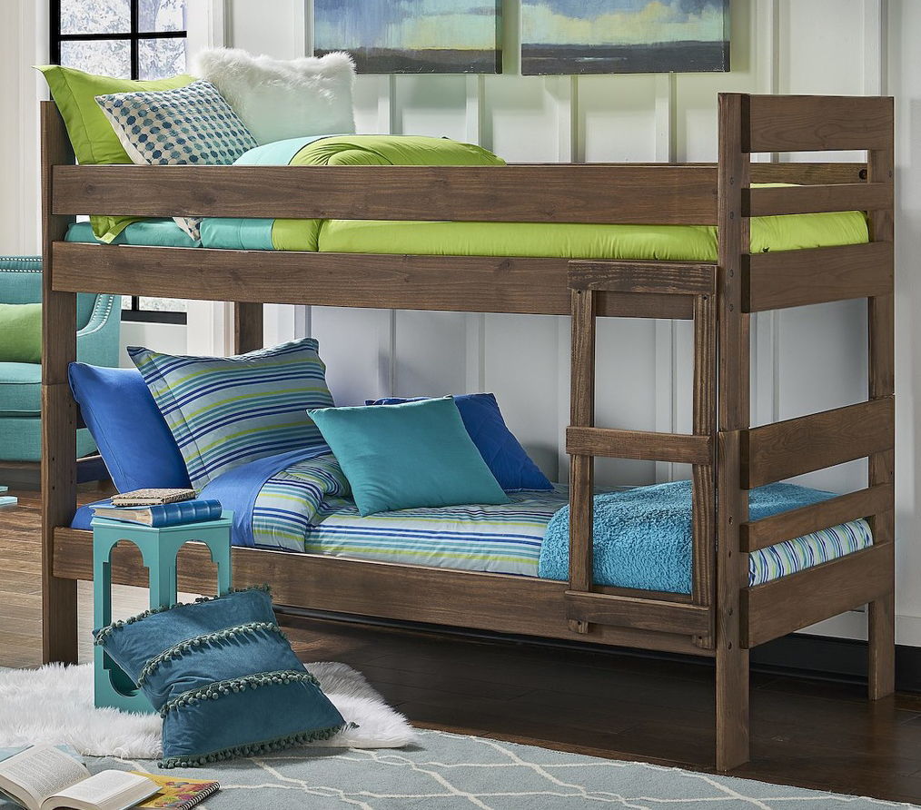 TWIN/TWIN BUNKBEDCHESTNUT