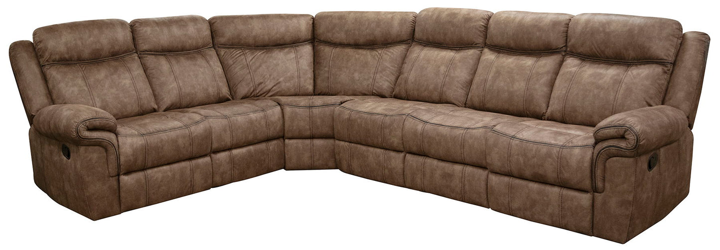 SECTIONAL SOFA/LOVE/WDGKNOXVILLE BROWN