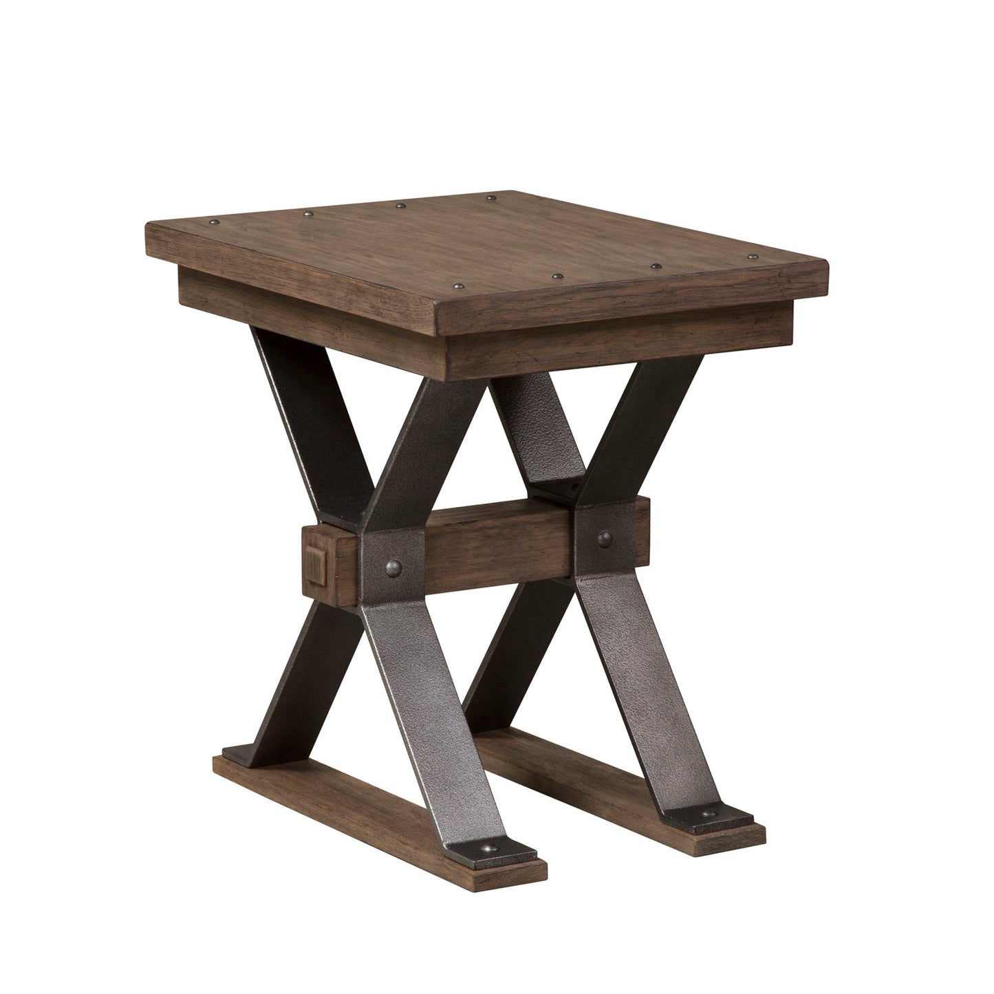 Sonoma Road - Chair Side Table - Weathered Beaten Bark