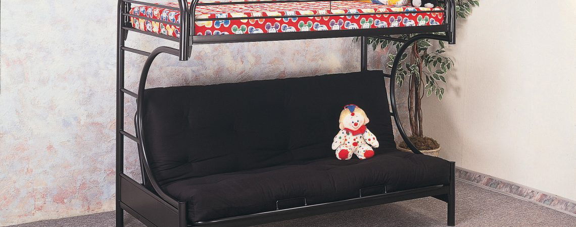 TWIN/FULL FUTON BUNKBEDBLACK