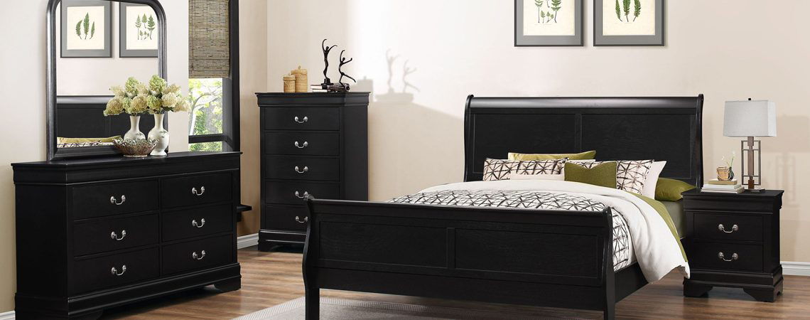 QUEEN BED LOUIS PHILIPPEEBONY