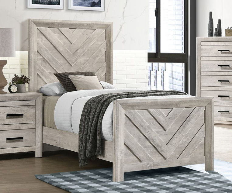 TWIN COMPLETE BED ELLENWHITE