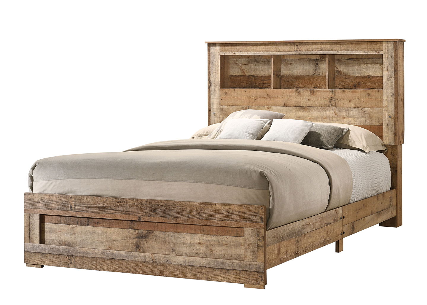 KING BOOKCASE BED SALTCREEK SAND