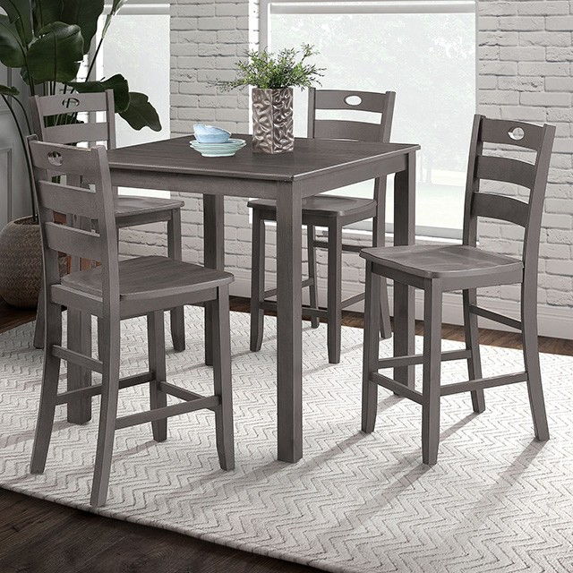 PUB TABLE AND 4CHAIRS AMHERST GREY