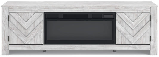 Cayboni - LG TV Stand With Fireplace Option