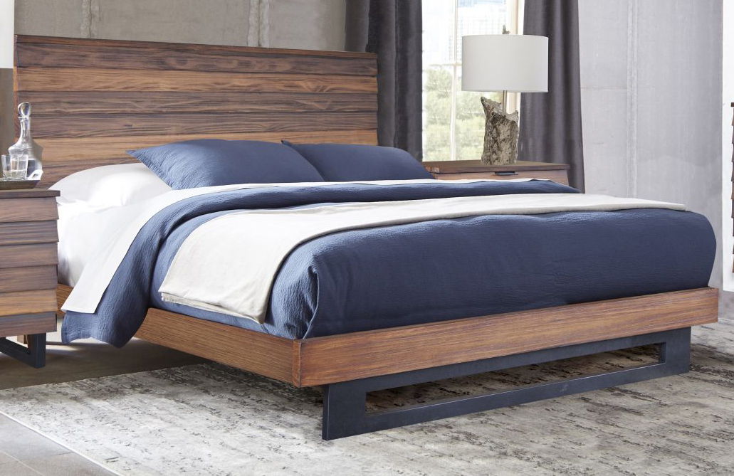 QUEEN BED URBAN BROWN