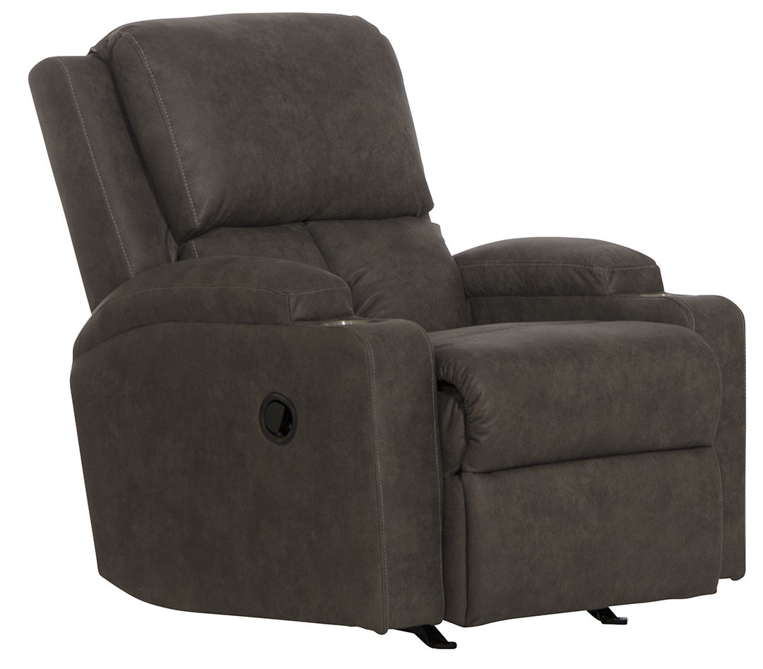 ROCKER RECLINER W/2 CUPHOLDERS KYLE SMOKE