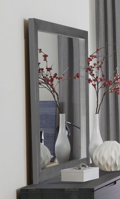 MIRROR MID CENTURYGREY