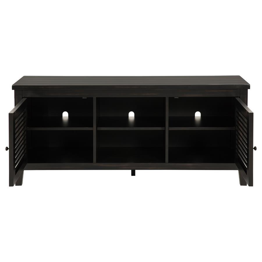 Concord - 2-Door TV Stand Console - Distressed Java