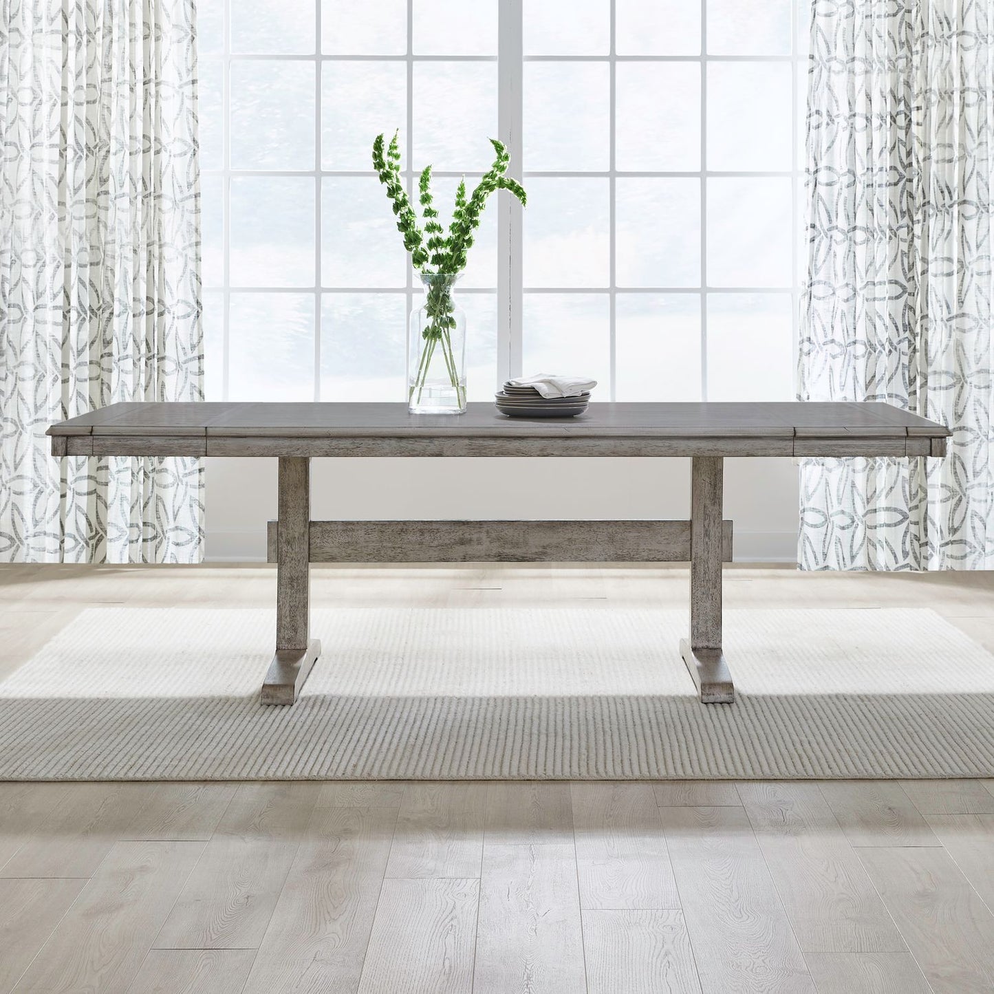 Hallendale - Trestle Table - White