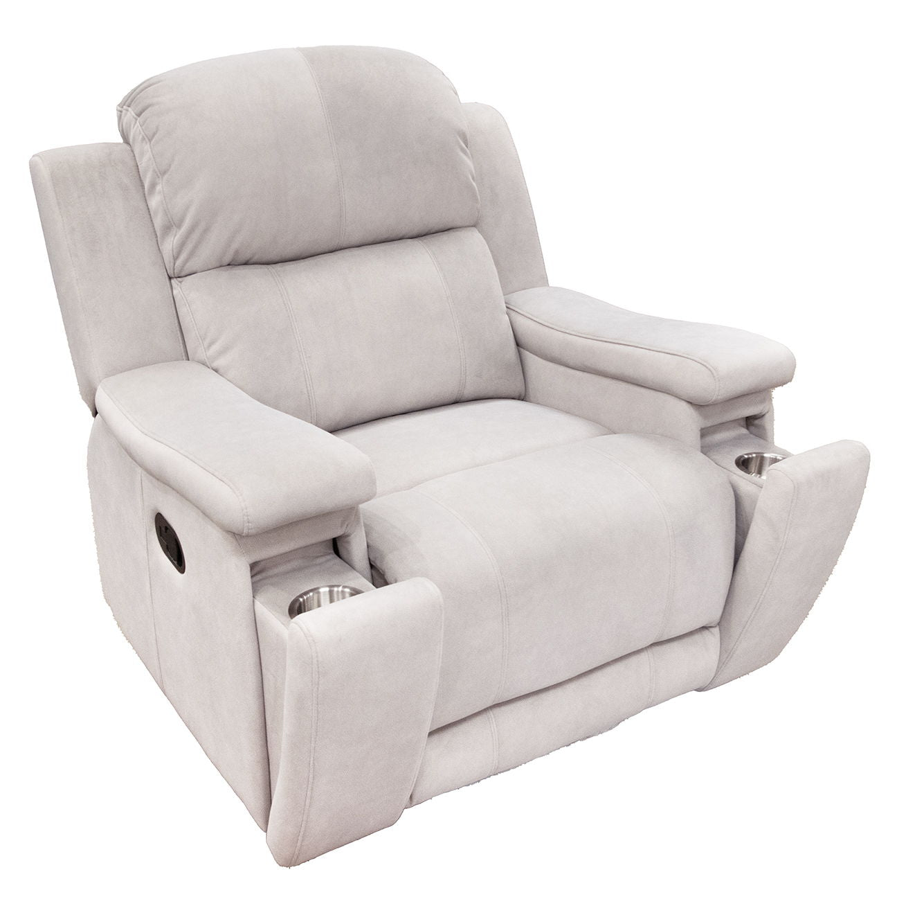 GLIDER RECLINER W/ CUPHOLDER VALERIA DOVE
