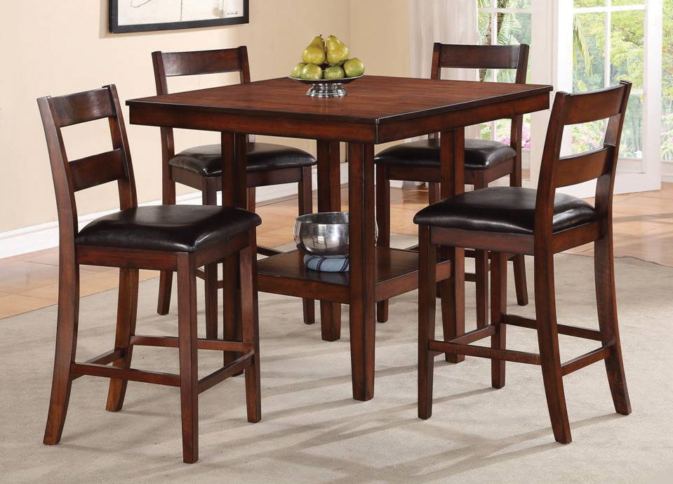 5PC PUB TABLE W/4 CHAIRSPENDLETON BROWN
