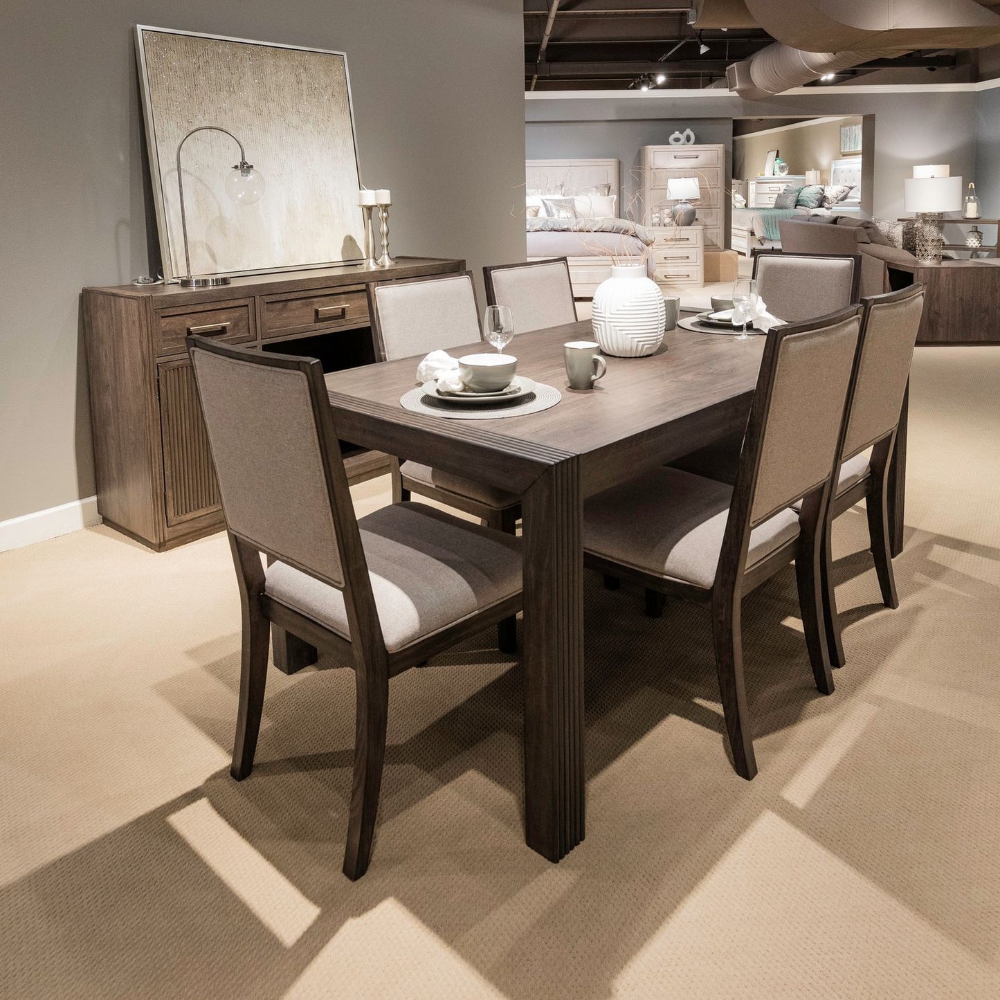 Modern Edge - Rectangular Table Set