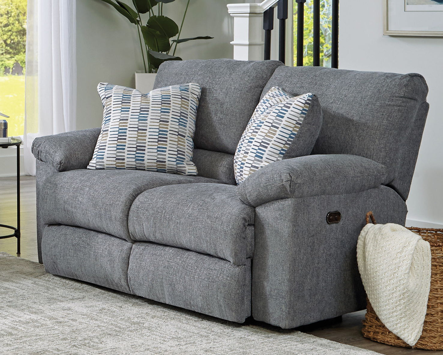 POWER RECLINING LOVESEATTYLER STONEWASH