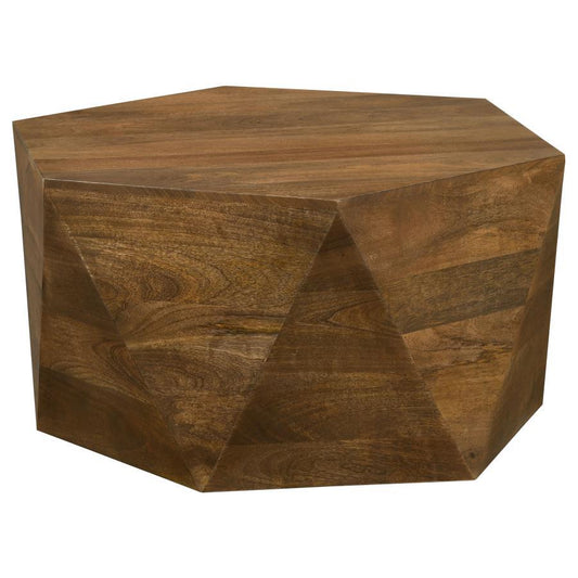 Zalika - Hexagonal Solid Mango Wood Table