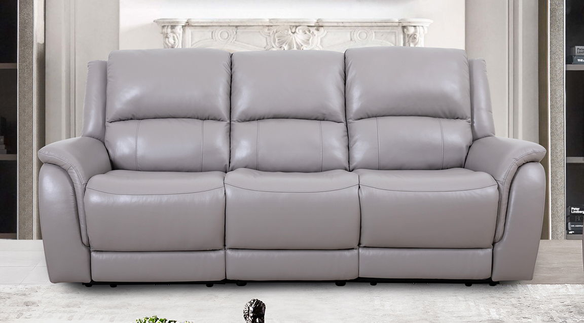 PWR RECLININGSOFA MADRAS STONE
