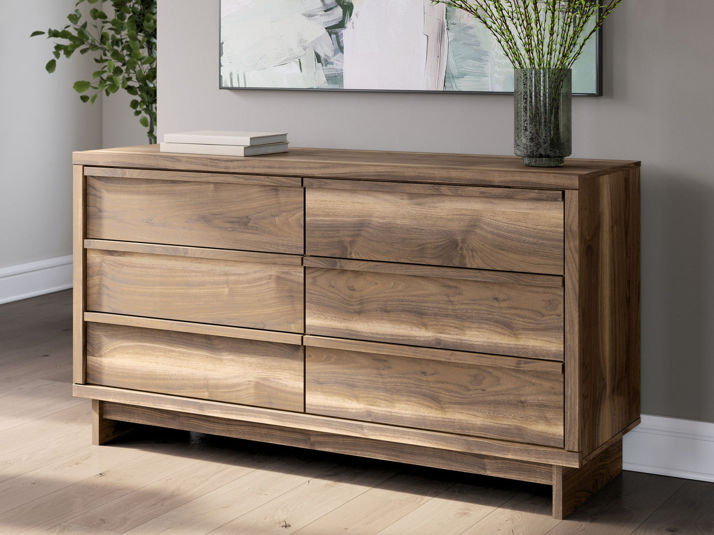 Chirason - Six Drawer Dresser - Brown