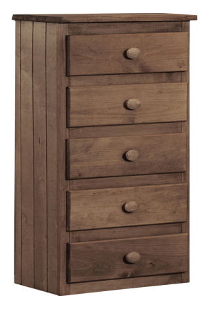 CHEST 5 DRAWER CHESTNUT