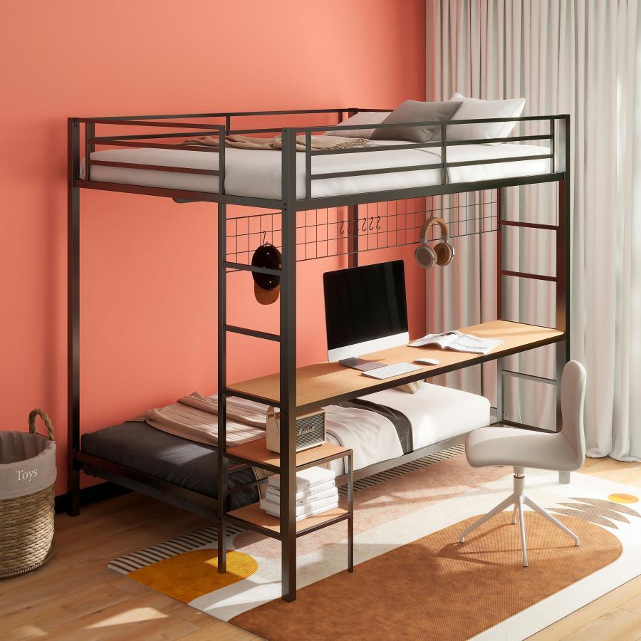 Campus - Metal Workstation Bunk Bed