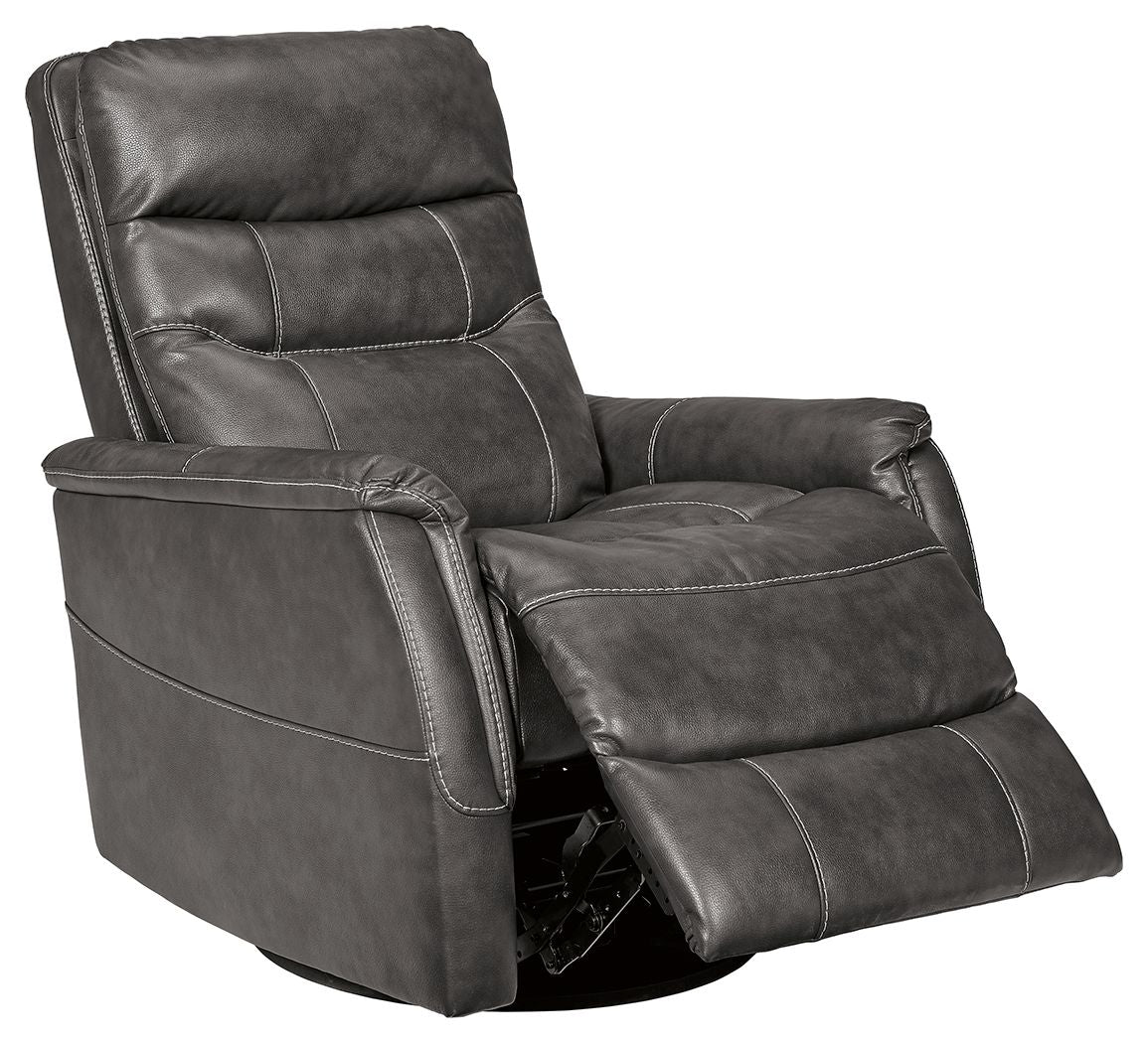 Riptyme - Swivel Glider Recliner - Quarry