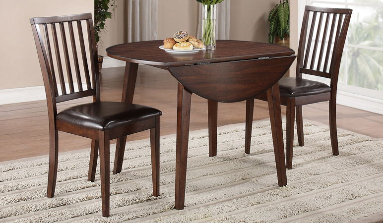 DINING DROP LEAF TABLE& 2 CHAIRS MANGO