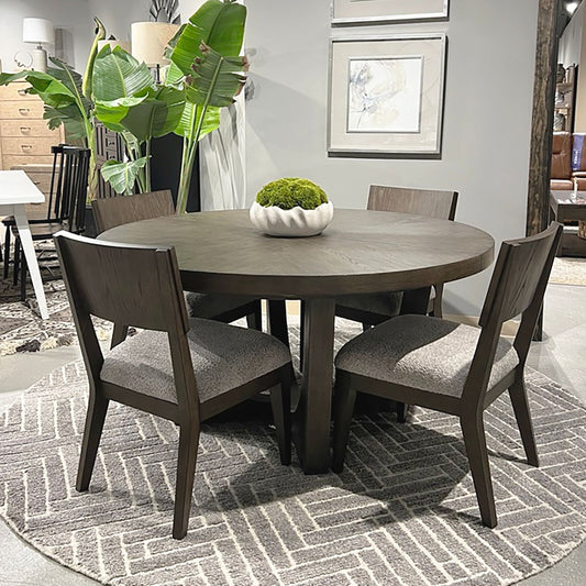 Cascade Falls - 5 Piece Pedestal Table Set - Brown