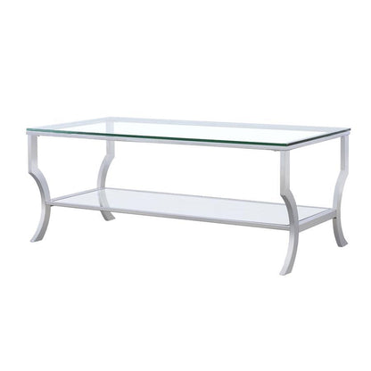 Saide - Rectangular Glass Top Table