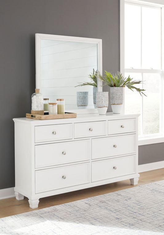 Fortman - Dresser And Mirror - White