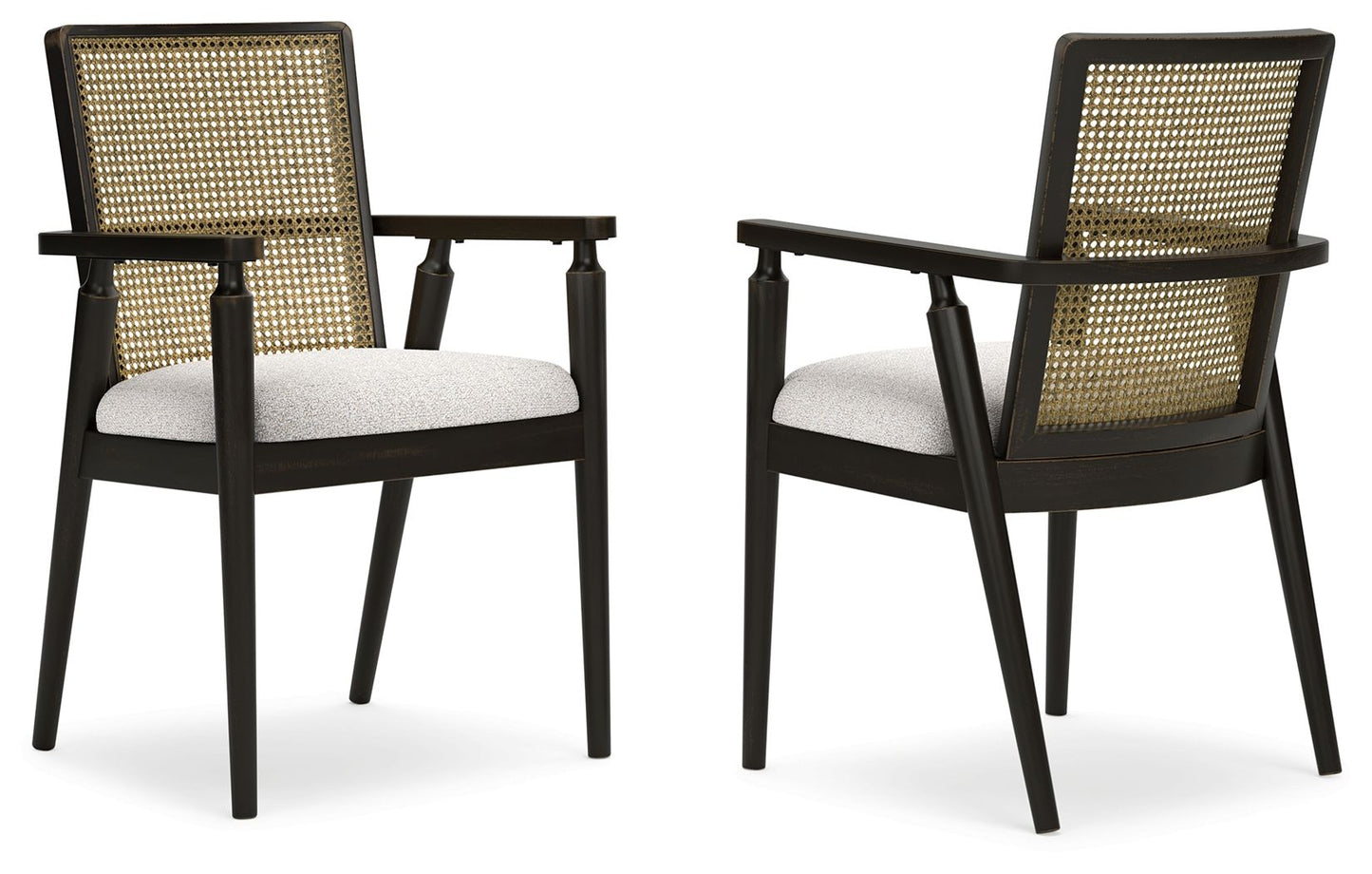 Galliden - Dining Upholstered Arm Chair (Set of 2) - Black