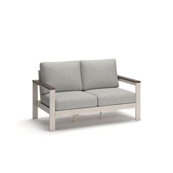 Vista Highlands - Loveseat With Cushion - Brown / White