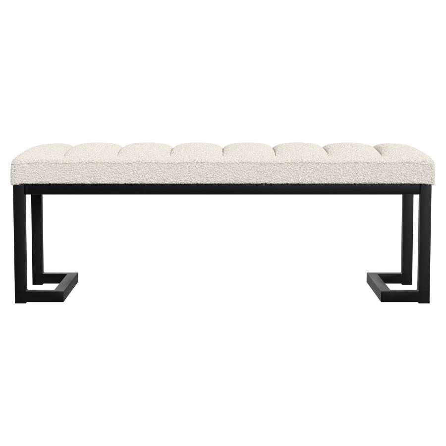 Mesa - Boucle Upholstered Tufted Accent Bench