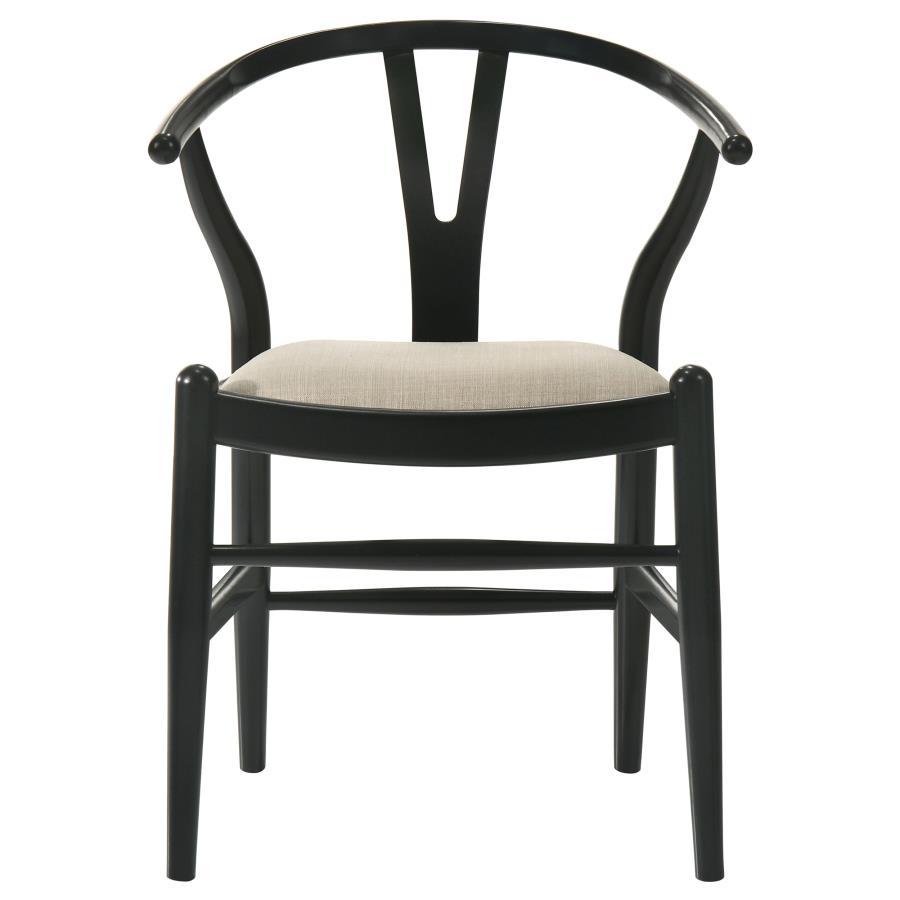 Crestmont - Wood Wishbone Dining Side Chair (Set of 2) - Black