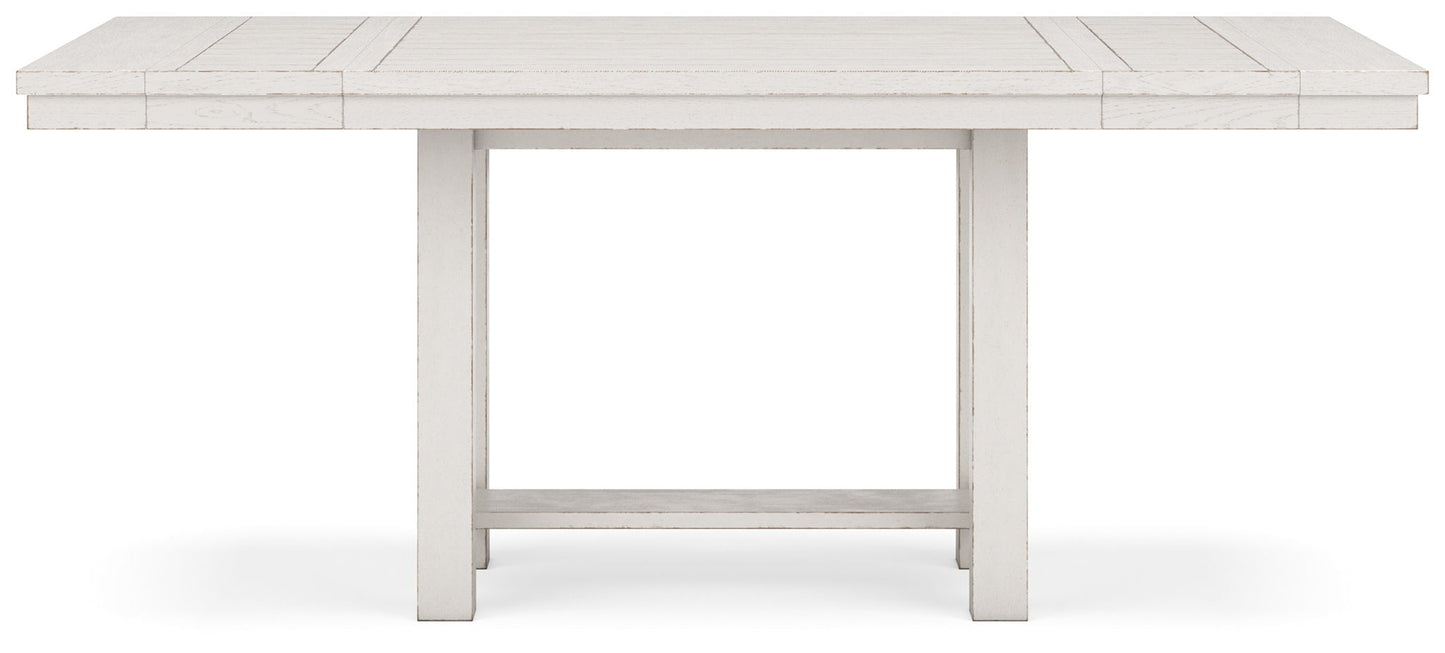 Robbinsdale - Rectangular Counter Height Dining Extension Table Set