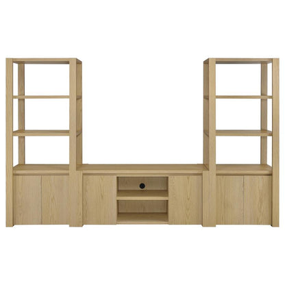 Laurelton - 3 Piece Entertainment Center TV Stand - Light Oak