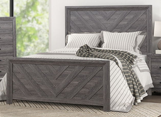 QUEEN COMPLETE BED EVACHARCOAL