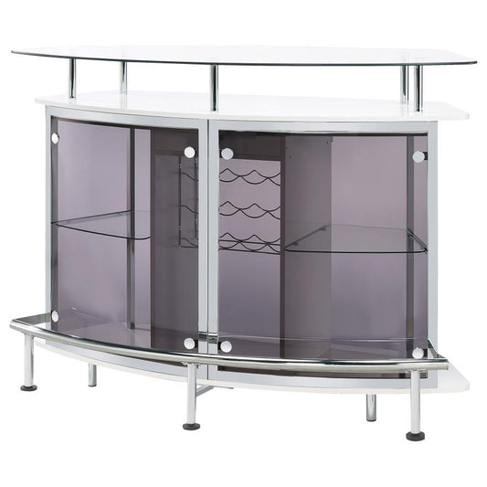 Gideon - Curved Glass Top Home Cabinet
