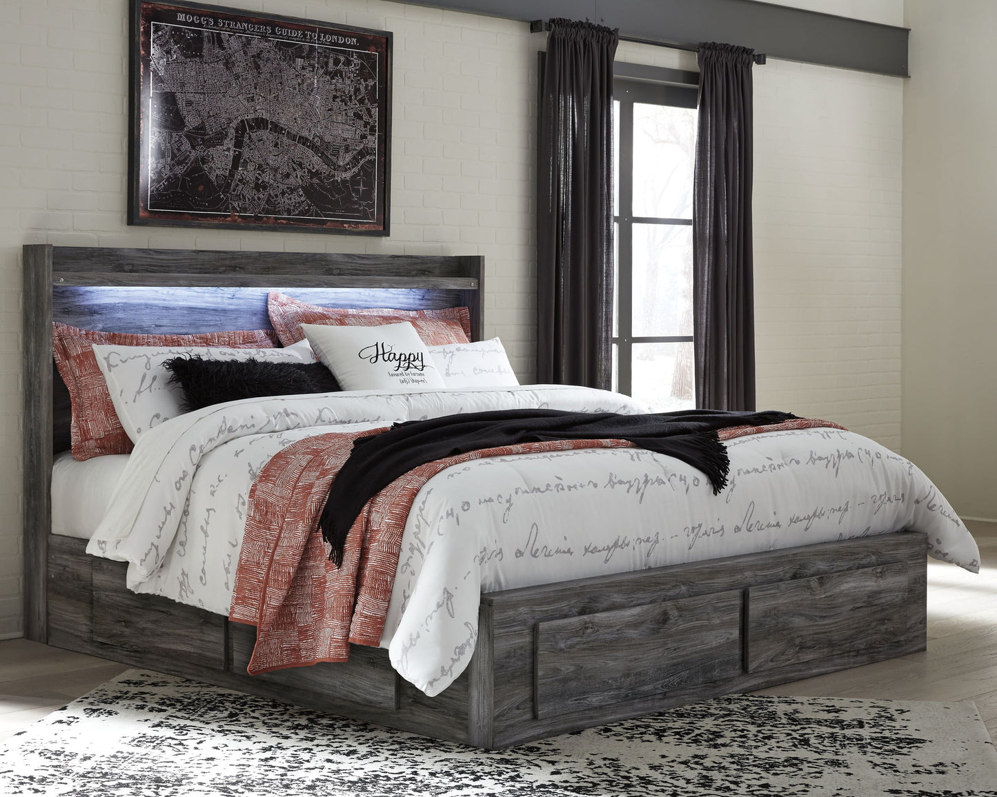 Baystorm - Panel Bedroom Set - Gray