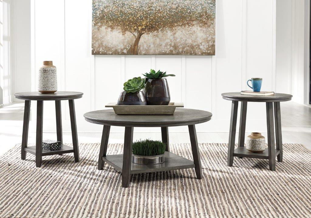COCKTAIL TABLE W/2 ENDTABLES CASTLETON