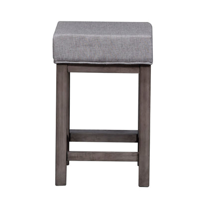 Tanners Creek - Upholstered Console Stool (Set of 3) - Dark Gray