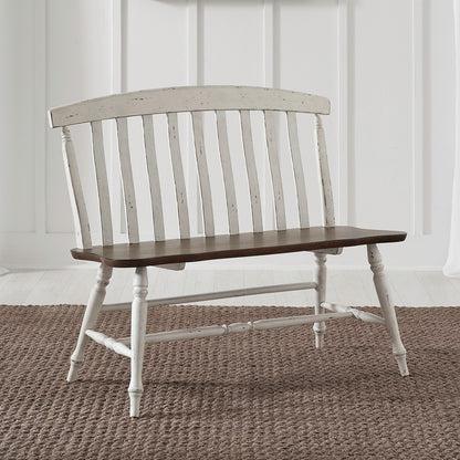 Al Fresco - Slat Back Bench (RTA) - White