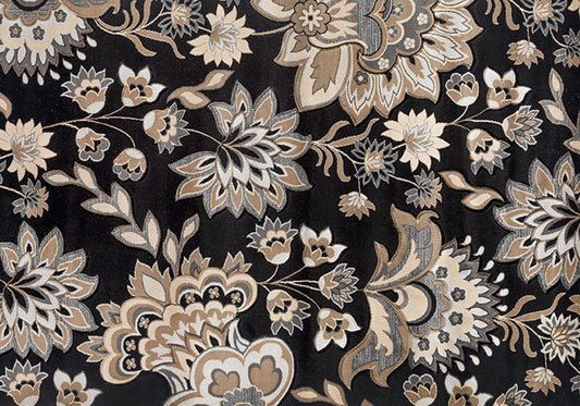 RUG BLACK/BEIGE GLAMORCOLLECTION