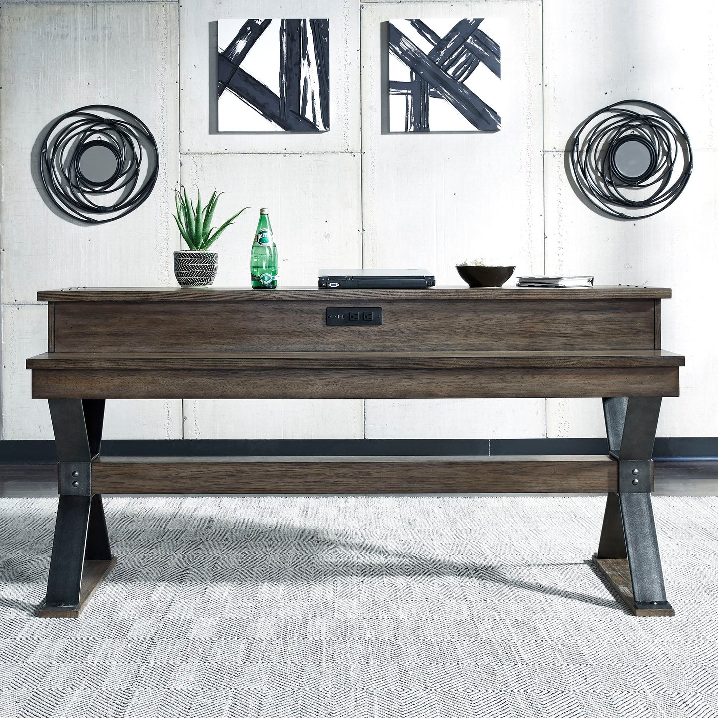 Sonoma Road - 4 Piece Dining Room Set - Weathered Beaten Bark